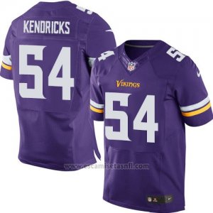 Camiseta Minnesota Vikings Kendricks Violeta Nike Elite NFL Hombre