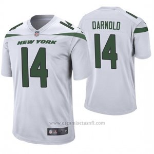 Camiseta NFL Game Hombre New York Jets Sam Darnold Blanco 60th Aniversario