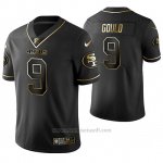 Camiseta NFL Limited Hombre San Francisco 49ers Robbie Gould Golden Edition Negro