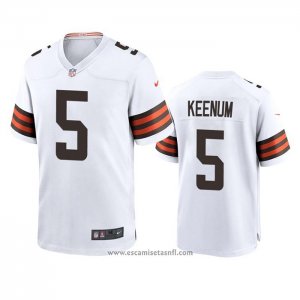 Camiseta NFL Game Cleveland Browns Case Keenum Blanco