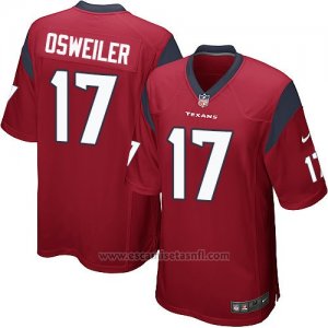 Camiseta Houston Texans Osweiler Rojo Nike Game NFL Hombre