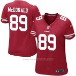 Camiseta San Francisco 49ers McDonald Rojo Nike Game NFL Mujer