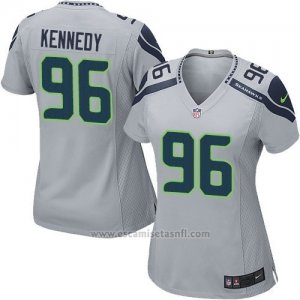 Camiseta Seattle Seahawks Kennedy Gris Nike Game NFL Mujer