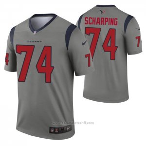 Camiseta NFL Legend Houston Texans Max Scharping Inverted Gris