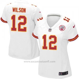 Camiseta Kansas City Chiefs Wilson Blanco Nike Game NFL Mujer