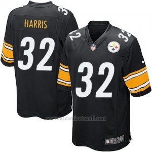 Camiseta Pittsburgh Steelers Harris Negro Nike Game NFL Nino
