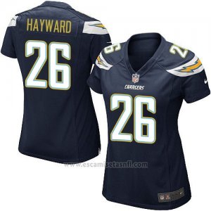Camiseta San Diego Chargers Hayward Negro Nike Game NFL Mujer