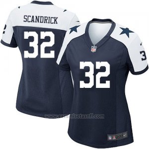 Camiseta Dallas Cowboys Scandrick Negro Blanco Nike Game NFL Mujer