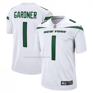 Camiseta NFL Game New York Jets Ahmad Sauce 2022 NFL Draft Pick Blanco