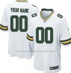 Camisetas NFL Elite Nino Green Bay Packers Personalizada Blanco