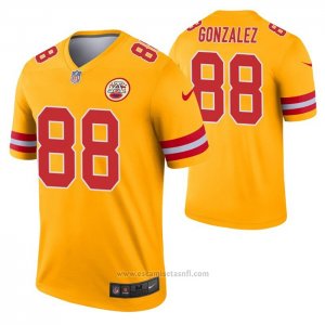 Camiseta NFL Legend Kansas City Chiefs Tony Gonzalez Inverted Oro