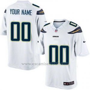Camisetas NFL Limited Los Angeles Chargers Personalizada Blanco