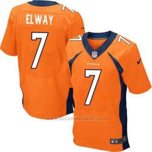 Camiseta Denver Broncos Elway Naranja Nike Elite NFL Hombre