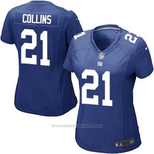 Camiseta NFL Limited Mujer New York Giants 21 Collins Azul