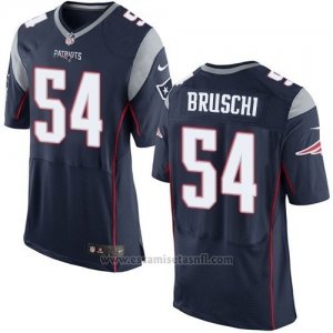 Camiseta New England Patriots Bruschi Profundo Azul Nike Elite NFL Hombre