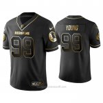 Camiseta NFL Limited Washington Redskins Chase Young Golden Edition Negro