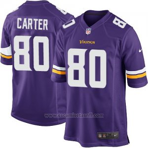 Camiseta Minnesota Vikings Carter Violeta Nike Game NFL Hombre