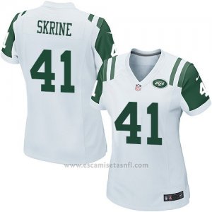 Camiseta New York Jets Skrine Blanco Nike Game NFL Mujer
