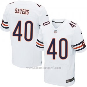 Camiseta Chicago Bears Sayers Blanco Nike Elite NFL Hombre