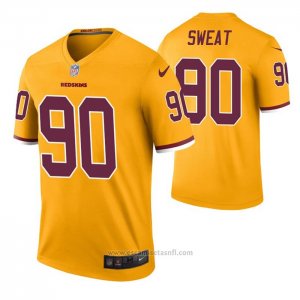 Camiseta NFL Legend Washington Redskins Montez Sweat Color Rush Amarillo