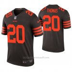 Camiseta NFL Legend Hombre Cleveland Browns Tavierre Thomas Marron Color Rush