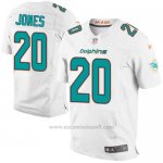 Camiseta Miami Dolphins Jones Blanco Nike Elite NFL Hombre