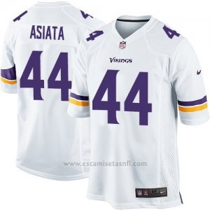 Camiseta Minnesota Vikings Asiata Blanco Nike Game NFL Nino
