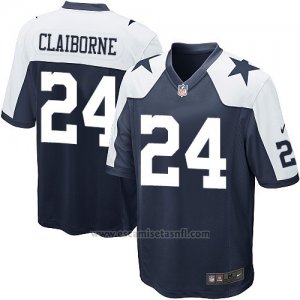 Camiseta Dallas Cowboys Claiborne Negro Blanco Nike Game NFL Hombre