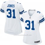 Camiseta Dallas Cowboys Jones Blanco Nike Game NFL Mujer
