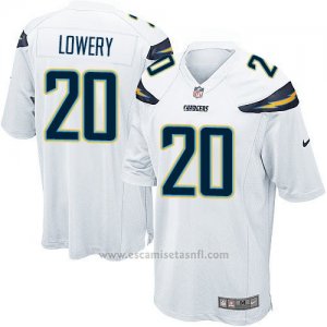 Camiseta San Diego Chargers Lowery Blanco Nike Game NFL Nino