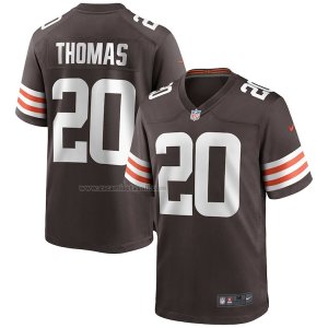 Camiseta NFL Game Cleveland Browns Tavierre Thomas 20 Marron