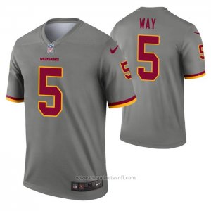 Camiseta NFL Legend Washington Redskins Tress Way Inverted Gris