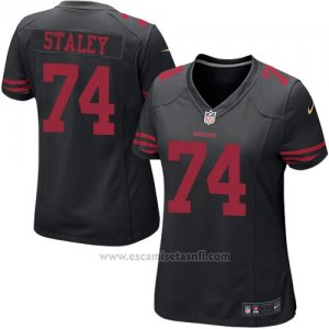 Camiseta San Francisco 49ers Staley Negro Nike Game NFL Mujer