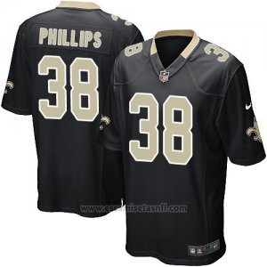 Camiseta New Orleans Saints Phillips Negro Nike Game NFL Hombre