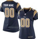 Camisetas NFL Mujer Los Angeles Rams Personalizada Negro
