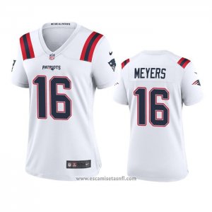 Camiseta NFL Game Mujer New England Patriots Jakobi Meyers 2020 Blanco