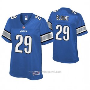 Camiseta NFL Game Mujer Detroit Lions Legarrette Blount Azul Historic Logo
