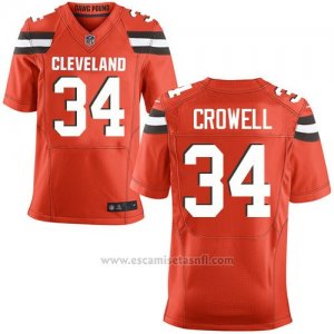 Camiseta Cleveland Browns Crowell Rojo Nike Elite NFL Hombre