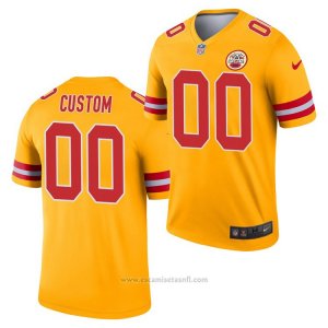 Camiseta NFL Legend Kansas City Chiefs Personalizada Inverted Oro