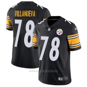 Camiseta NFL Limited Hombre Pittsburgh Steelers 78 Villanueva Negro