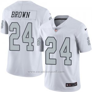 Camiseta Oakland Raiders Brown Blanco Nike Legend NFL Hombre2