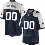 Camisetas NFL Limited Hombre Dallas Cowboys Personalizada Azul Blanco