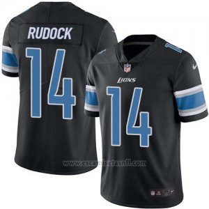 Camiseta Detroit Lions Rudock Negro Nike Legend NFL Hombre