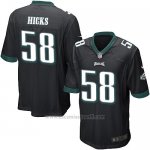 Camiseta Philadelphia Eagles Hicks Negro Nike Game NFL Hombre