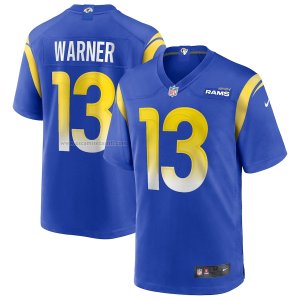 Camiseta NFL Game Los Angeles Rams Kurt Warner Retired Azul