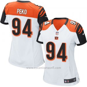 Camiseta Cincinnati Bengals Peko Blanco Nike Game NFL Mujer