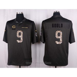 Camiseta Chicago Bears Gould Apagado Gris Nike Anthracite Salute To Service NFL Hombre