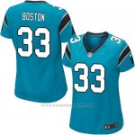 Camiseta Carolina Panthers Boston Lago Azul Nike Game NFL Mujer