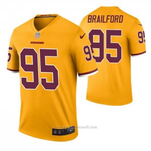 Camiseta NFL Legend Washington Redskins Jordan Brailford Color Rush Amarillo