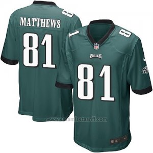 Camiseta Philadelphia Eagles Matthews Verde Nike Game NFL Oscuro Nino